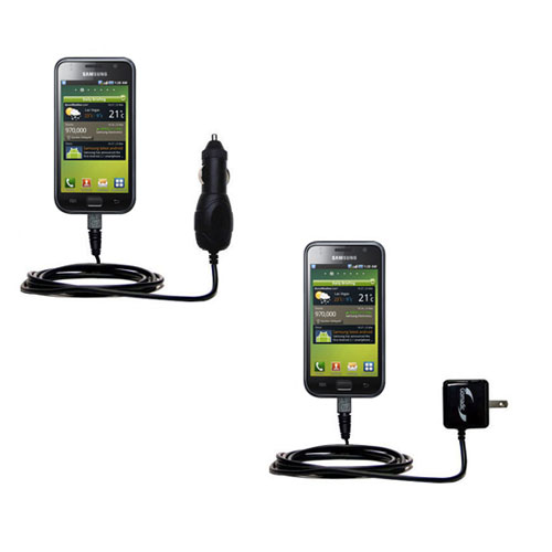 Car & Home Charger Kit compatible with the Samsung GT-I9003