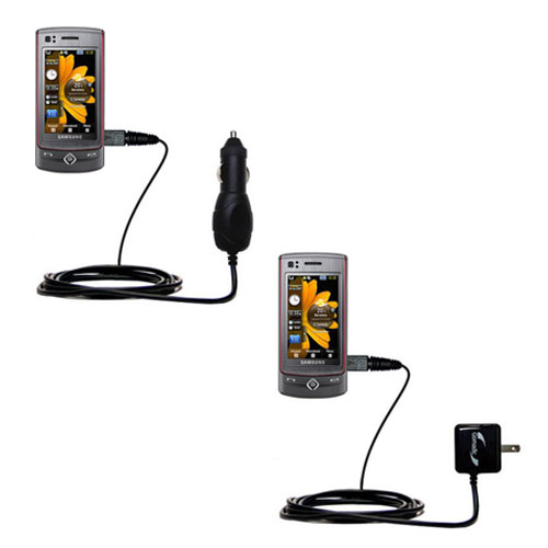 Car & Home Charger Kit compatible with the Samsung GT-S8300 S8300