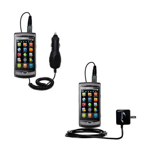 Car & Home Charger Kit compatible with the Samsung GT-S8500