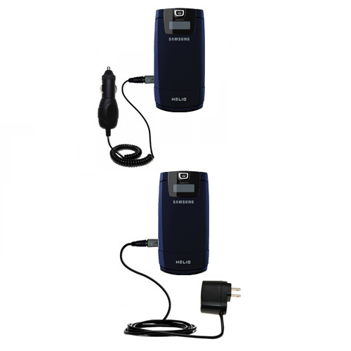 Car & Home Charger Kit compatible with the Samsung Helio Fin