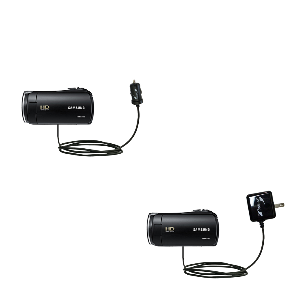 Car & Home Charger Kit compatible with the Samsung HMX F80 F90