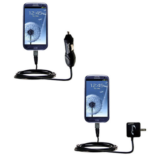 Car & Home Charger Kit compatible with the Samsung i9300