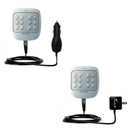 Car & Home Charger Kit compatible with the Samsung Messager Touch