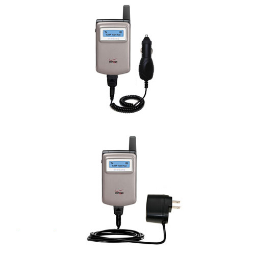 Car & Home Charger Kit compatible with the Samsung SCH-i600 / SP-i600
