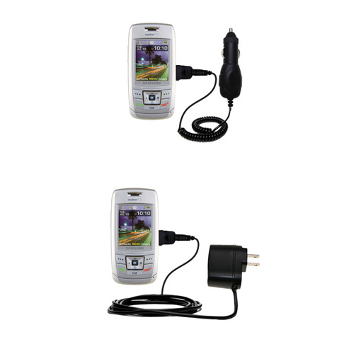 Car & Home Charger Kit compatible with the Samsung SCH-R400 R410