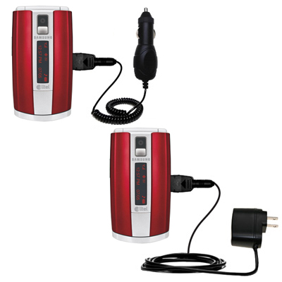 Car & Home Charger Kit compatible with the Samsung SCH-R500 R550 R556 R550 R580