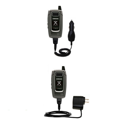 Car & Home Charger Kit compatible with the Samsung SGH-D407