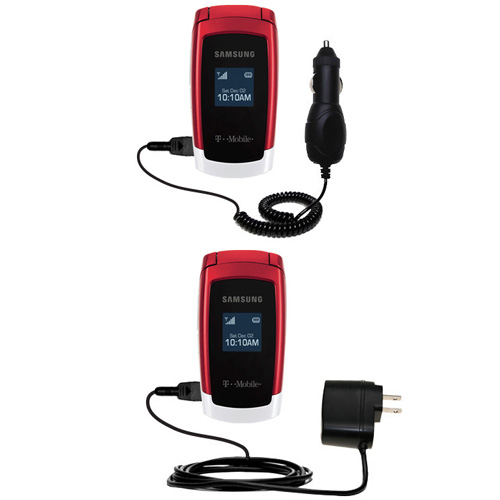 Car & Home Charger Kit compatible with the Samsung SGH-T219