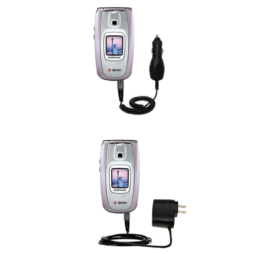 Car & Home Charger Kit compatible with the Samsung SPH-A880 / MM-A880