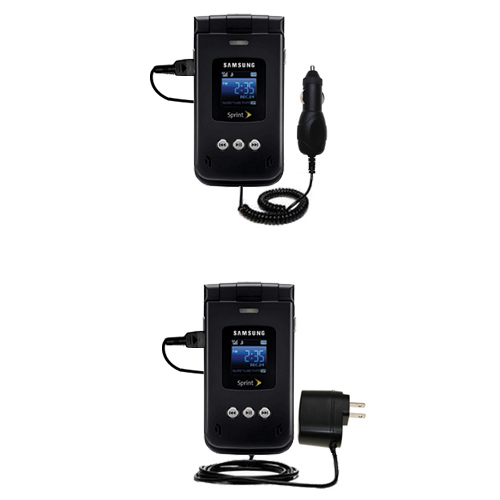 Car & Home Charger Kit compatible with the Samsung SPH-A900 / MM-A900 Blade