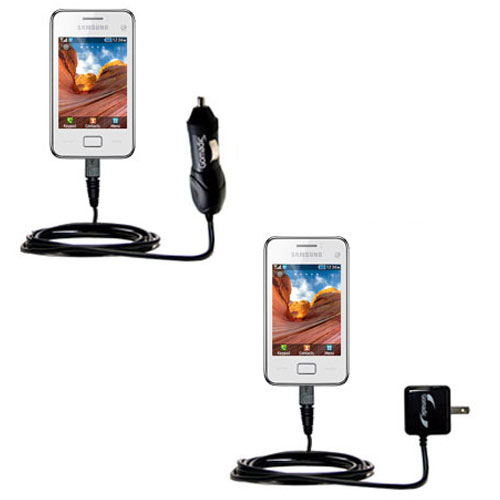 Car & Home Charger Kit compatible with the Samsung Star 3 DUOS