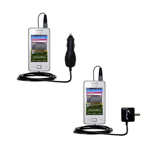 Car & Home Charger Kit compatible with the Samsung Star II