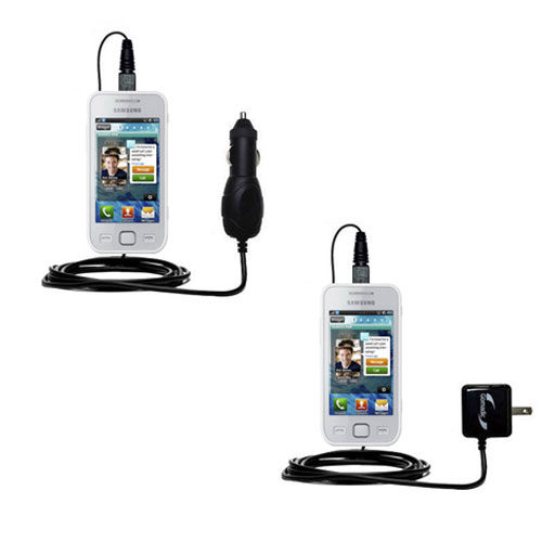 Car & Home Charger Kit compatible with the Samsung Wave 575