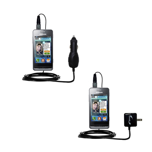 Car & Home Charger Kit compatible with the Samsung Wave 723