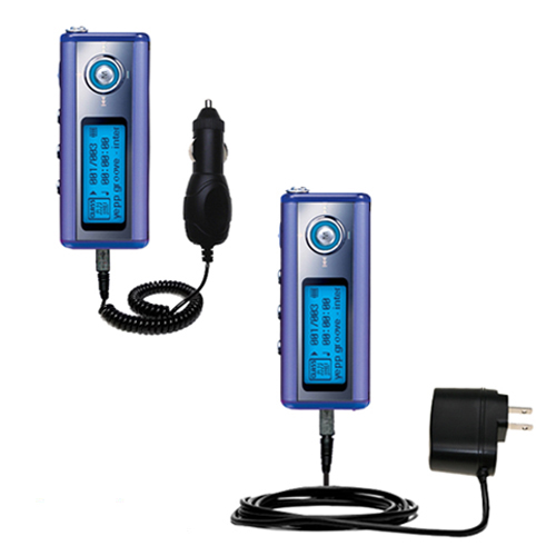 Car & Home Charger Kit compatible with the Samsung Yepp YP-T5V