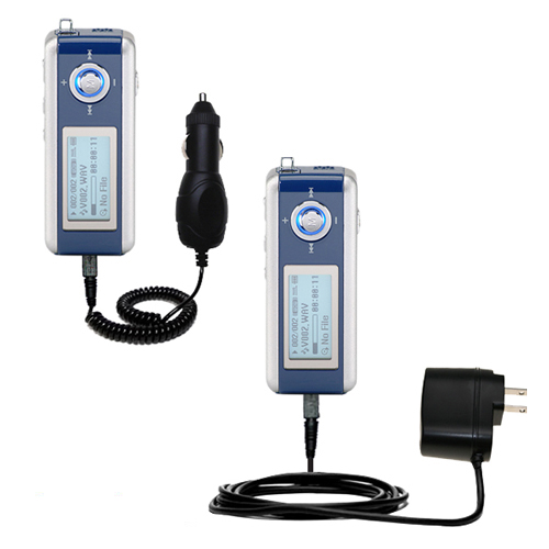 Car & Home Charger Kit compatible with the Samsung Yepp YP-T6