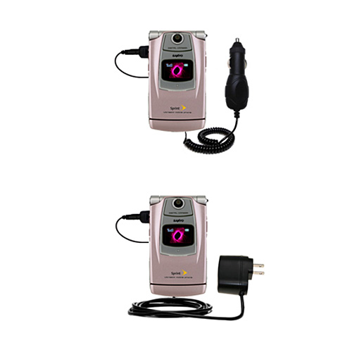 Car & Home Charger Kit compatible with the Sanyo Katana LX DLX