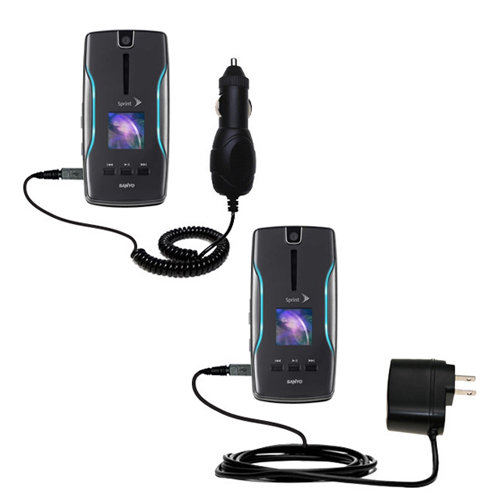Car & Home Charger Kit compatible with the Sanyo Katana Eclipse