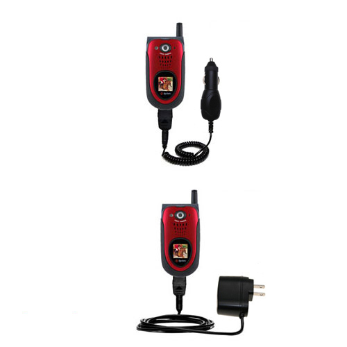 Car & Home Charger Kit compatible with the Sanyo MM-7400 / MM 7400