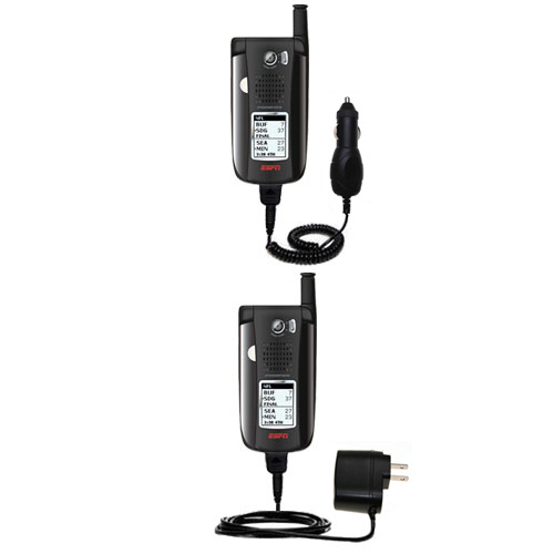Gomadic Car and Wall Charger Essential Kit suitable for the Sanyo MVP EV-DO - Includes both AC Wall and DC Car Charging Options with TipExchange