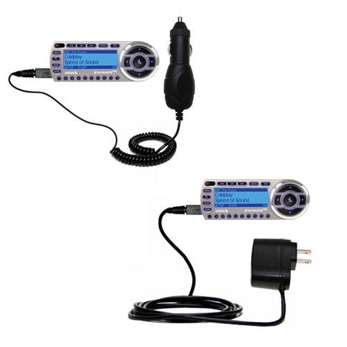 Car & Home Charger Kit compatible with the Sirius StarMate ST2