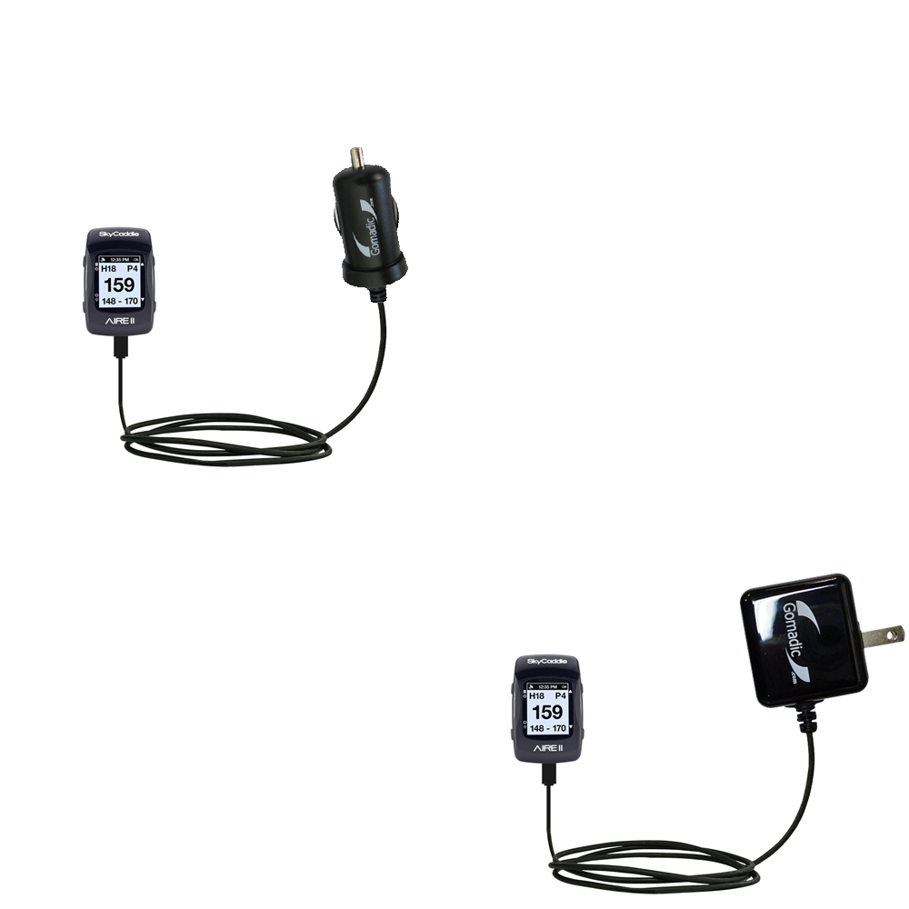 Car & Home Charger Kit compatible with the SkyGolf SkyCaddie AIRE / AIRE II