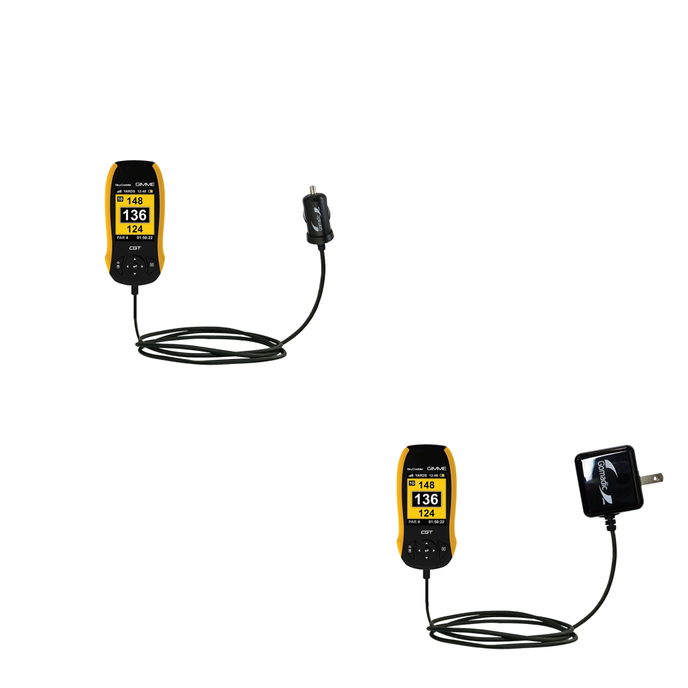 Car & Home Charger Kit compatible with the SkyGolf SkyCaddie GIMME