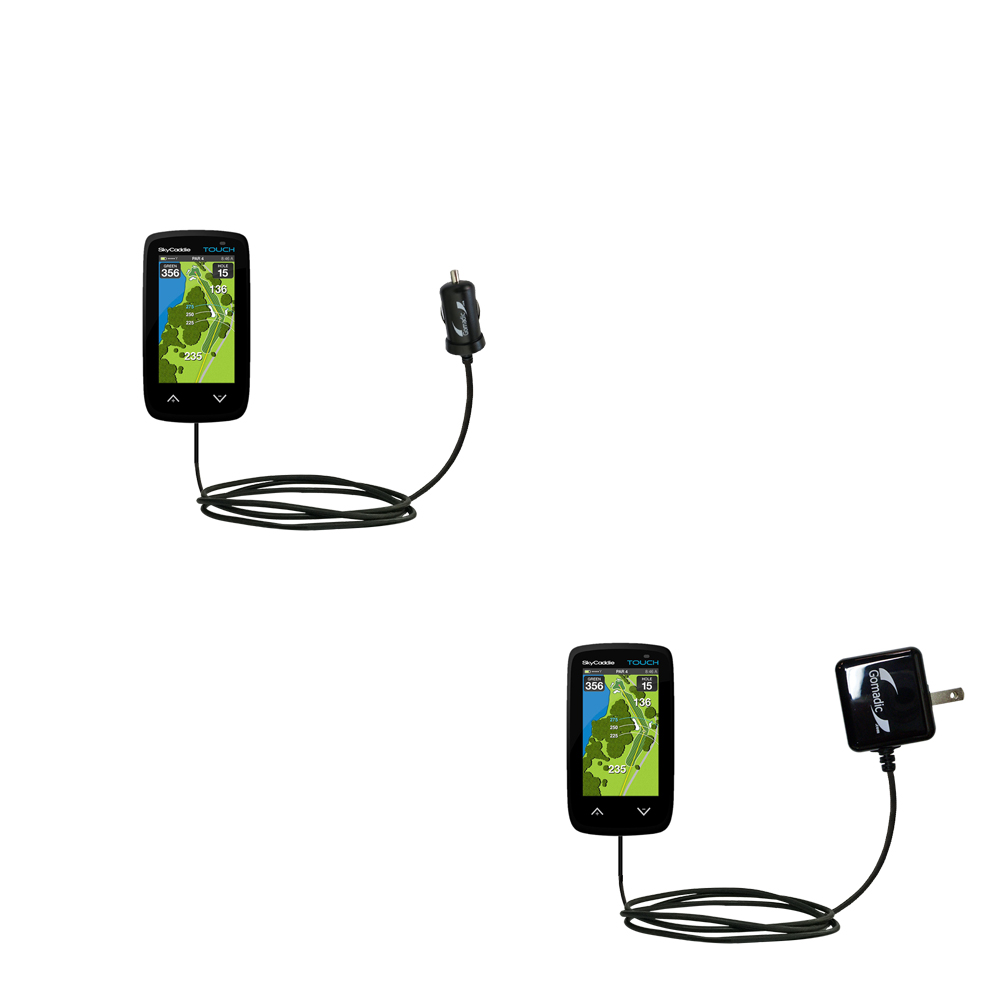 Car & Home Charger Kit compatible with the SkyGolf SkyCaddie TOUCH