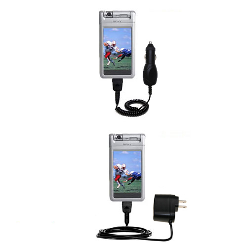 Car & Home Charger Kit compatible with the Sony Clie NR70