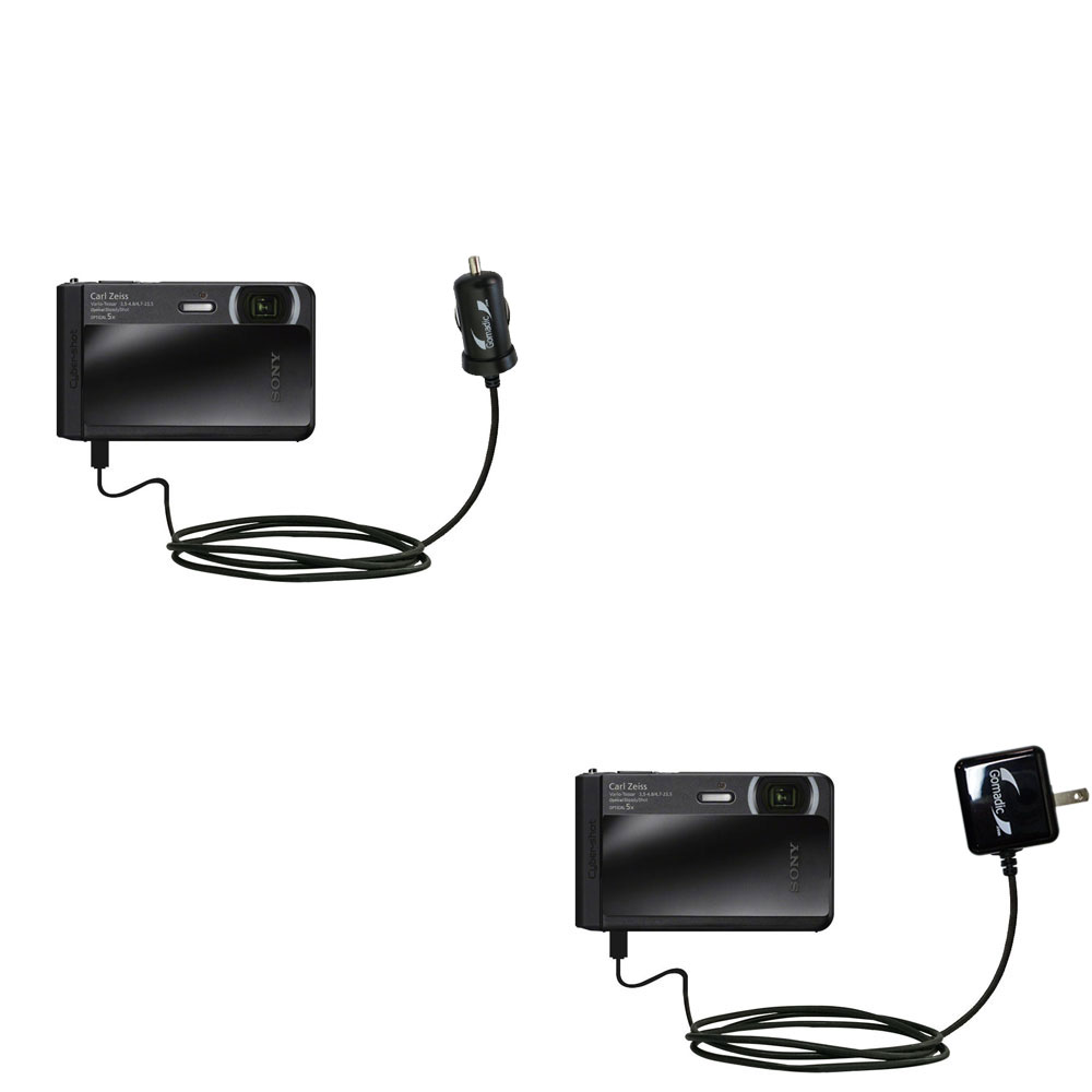 Car & Home Charger Kit compatible with the Sony DSC-TX30