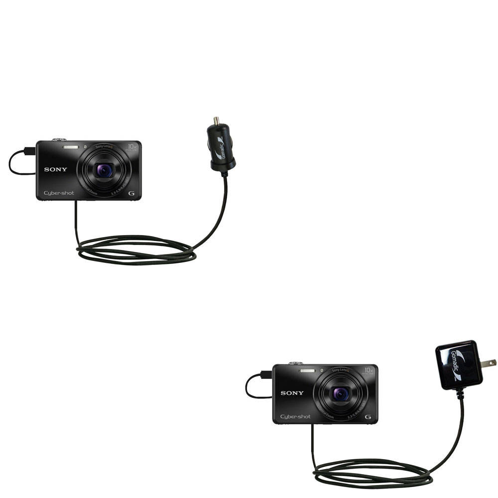Car & Home Charger Kit compatible with the Sony DSC-WX220