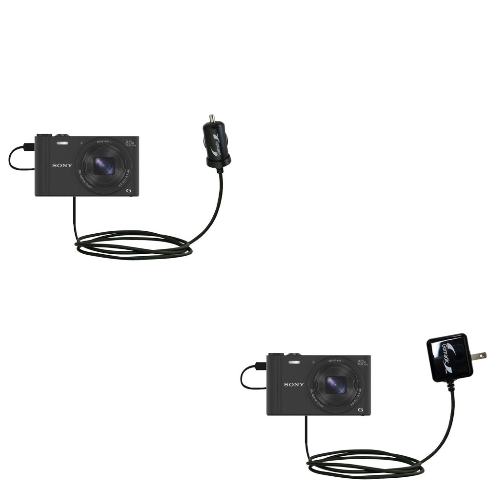 Car & Home Charger Kit compatible with the Sony DSC-WX350