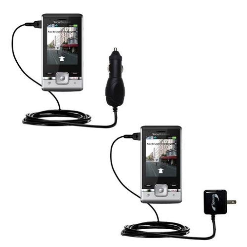 Car & Home Charger Kit compatible with the Sony Ericsson  T715a