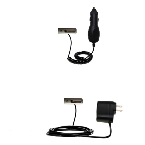 Car & Home Charger Kit compatible with the Sony Ericsson Bluetooth Headset HBH-200