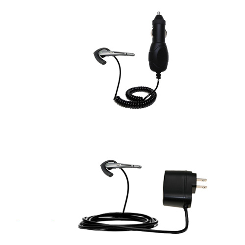 Car & Home Charger Kit compatible with the Sony Ericsson Bluetooth Headset HBH-300