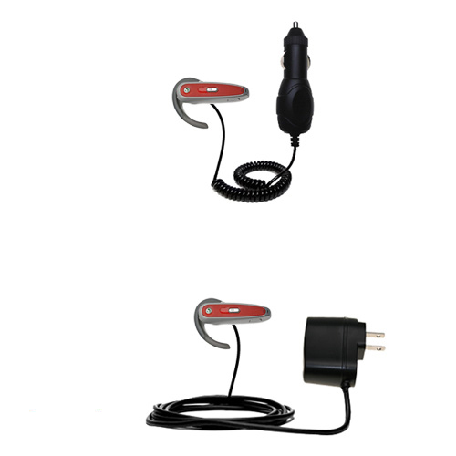 Car & Home Charger Kit compatible with the Sony Ericsson Bluetooth Headset HBH-600