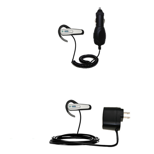 Car & Home Charger Kit compatible with the Sony Ericsson Bluetooth Headset HBH-662