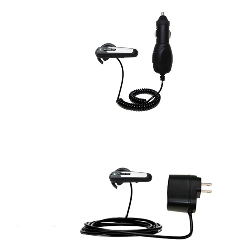 Car & Home Charger Kit compatible with the Sony Ericsson Bluetooth Headset HBH-PV700