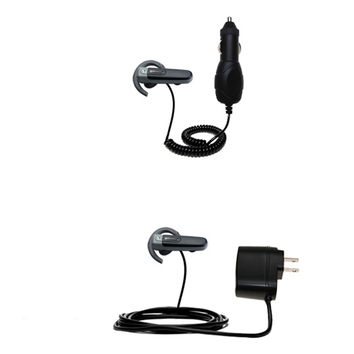 Car & Home Charger Kit compatible with the Sony Ericsson Bluetooth Headset HBH-PV705