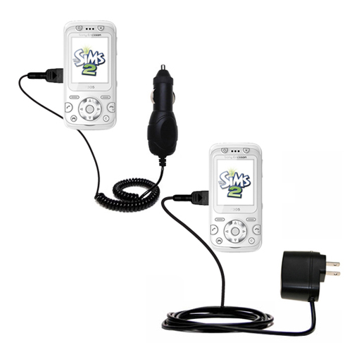 Car & Home Charger Kit compatible with the Sony Ericsson F305