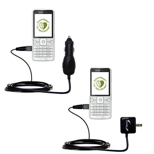 Car & Home Charger Kit compatible with the Sony Ericsson GreenHeart