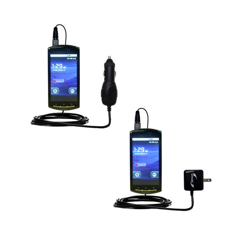 Car & Home Charger Kit compatible with the Sony Ericsson Hallon