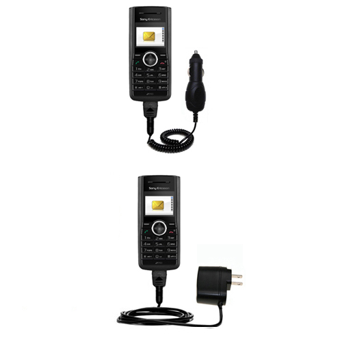 Car & Home Charger Kit compatible with the Sony Ericsson J110a