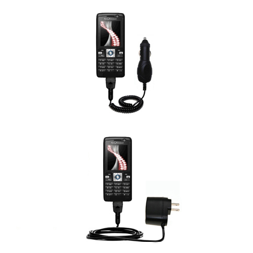 Car & Home Charger Kit compatible with the Sony Ericsson k610m