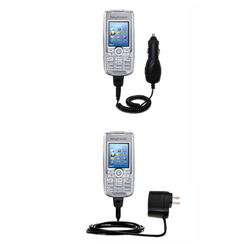 Car & Home Charger Kit compatible with the Sony Ericsson K700c
