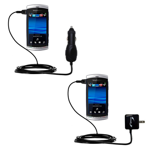 Car & Home Charger Kit compatible with the Sony Ericsson Kurara