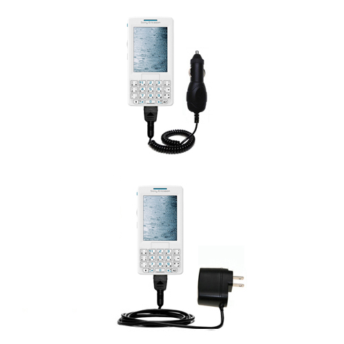 Car & Home Charger Kit compatible with the Sony Ericsson m608c