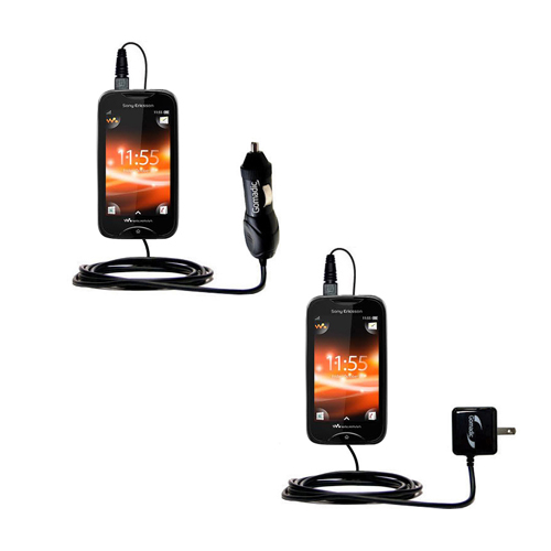 Car & Home Charger Kit compatible with the Sony Ericsson Mix Walkman