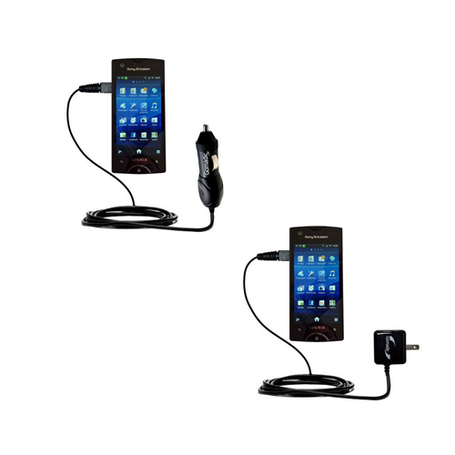 Car & Home Charger Kit compatible with the Sony Ericsson ST18i
