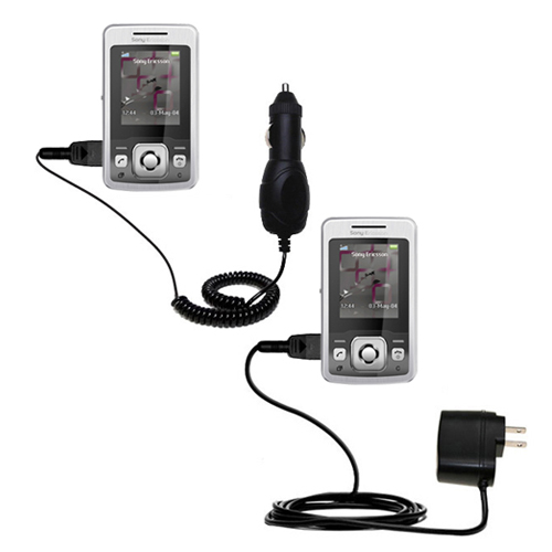 Car & Home Charger Kit compatible with the Sony Ericsson T303